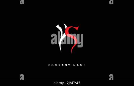 YS, SY Alphabets Letters Logo Monogram Stock Vector