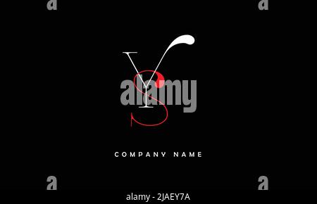YS, SY Alphabets Letters Logo Monogram Stock Vector