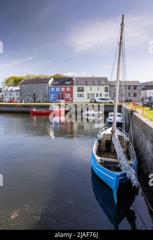 Boat in Kinvarra harbour, County Galway, Ireland Stock Photo