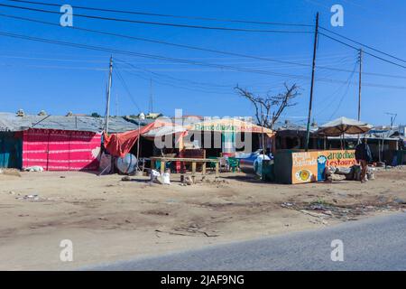 City scape View of the Poor Area of the Capital  Streets Stock Photo