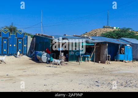 City scape View of the Poor Area of the Capital  Streets Stock Photo