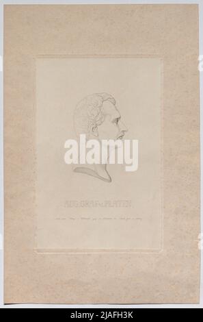 Aug. Graf v. Platen. '. August Graf von Platen, poet. After: Alexander Strähuber (1814-1882), artist Stock Photo