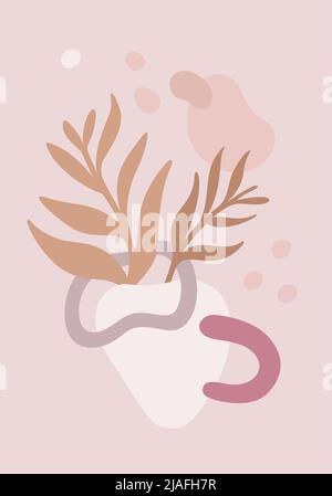 Abstract floral composition Stock Vector