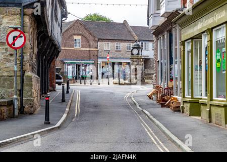 The market town of Much Wenlock, Shropshire, Englan, UK. Stock Photo