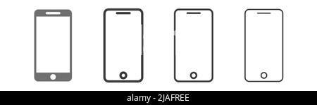 Phone icons collection Stock Vector
