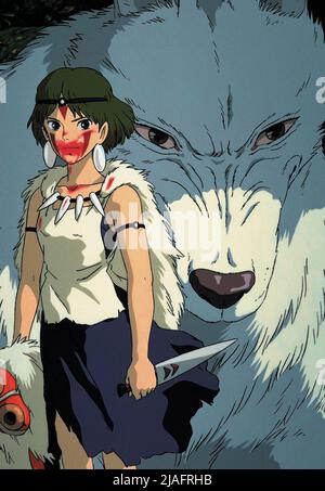 La principessa Mononoke (1997) - Titolo originale: Mononoke Hime-, diretto  da Hayao Miyazaki. Credito: MIRAMAX / Album Foto stock - Alamy