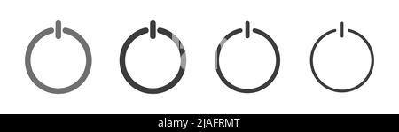 turn on line icon Stock Vector