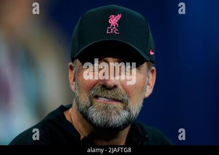 Liverpool FC head coach Jurgen Klopp during the UEFA Champions League Final match between Liverpool FC and Real Madrid played at Stade de France on May 28, 2022 in Paris, France. (Photo / Magma) Stock Photo