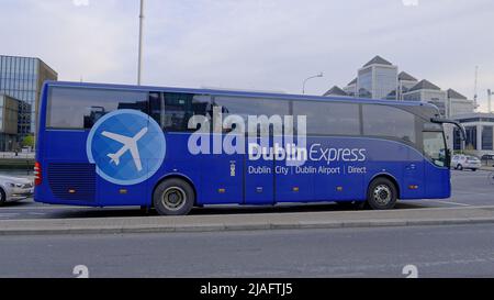 Dublin Express Airport bus - DUBLIN, IRELAND - APRIL 20, 2022 Stock Photo