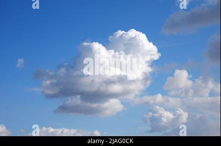 beautiful white cloud on blue sky Stock Photo