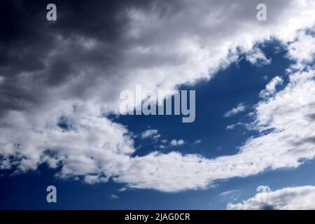 beautiful white cloud on blue sky Stock Photo