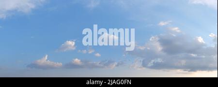 Beautiful white clouds on the blue sky Stock Photo