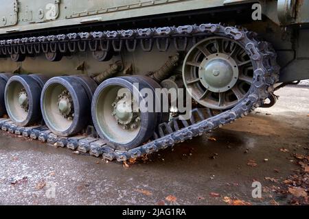 Closeup shot of a tank in the park Stock Photo - Alamy