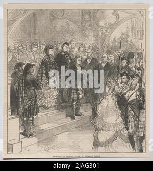 Reception of Princess Louise at Inverary Castle. ' Stock Photo