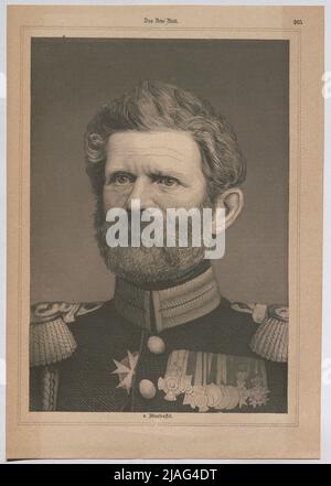 v. Manteuffel. '. Edwin von Manteuffel, Prussian General Field Marshal (from' The New Blatt '). Unknown Stock Photo