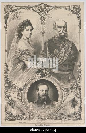 The Prussian royal family. Queen Auguste. King Wilhelm. Crown Prince ...