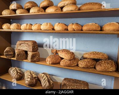 bread and different types of bakery products Stock Photo