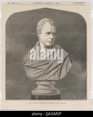 The Scott Centenary: Sir Walter Scott, From the Bust by Chantrey. '. For the hundredth birthday of Sir Walter Scott; Portrait after a bust of Sir Francis Legatt Chantrey (from' The Illustrated London News '). Unknown Stock Photo