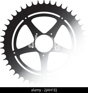 Bicycle gear in editable vector Stock Vector