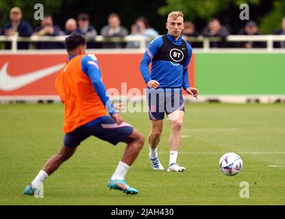 England's Jarrod Bowen during a training session at the Ernst-Abbe ...