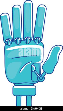Artificial limb semi flat color vector element Stock Vector