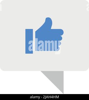Like semi flat color vector object Stock Vector