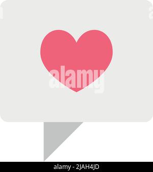 Like social media post semi flat color vector object Stock Vector