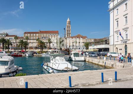 The Riva Waterfront, Split, Split-Dalmatia County, Croatia Stock Photo ...