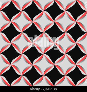 Seamless abstract vector pattern artwork made with repetitive geometry shapes and elements. Geometric design graphics for poster, cover, art, presenta Stock Vector