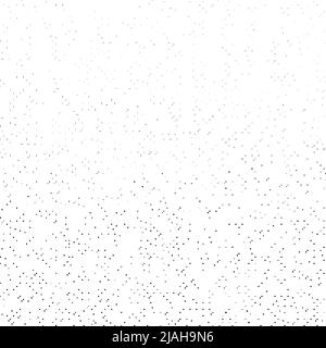 Grunge bitmap pixel texture. Square particles halftone background. Black and white abstract dot overlay pattern. Print distressed effect. Modern dust Stock Vector