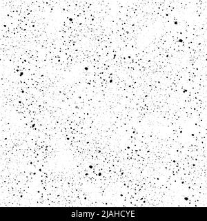 Seamless grunge speckle texture. Distress grain background. Grungy dust repeated effect. Black and white dirty overlay pattern. Print distressed Stock Vector