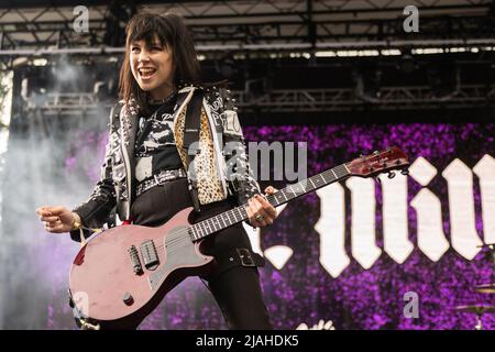 Hot Milk - Han Mee performs during the 2022 BottleRock Napa Valley at Napa Valley Expo on May 28, 2022 in Napa, California. Photo: Chris Tuite/imageSPACE/Sipa USA Stock Photo