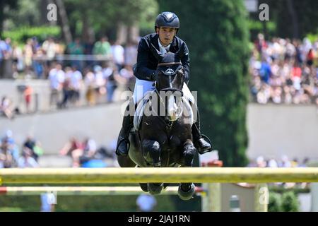 Roma, Italy. 29th May, 2022. Sergio Alvarez Moya (ESP) during Premio 10 - Rome Rolex Grand Prix of the 89th CSIO Rome 2022 at Piazza di Siena in Rome on 28 May 2022 Credit: Independent Photo Agency/Alamy Live News Stock Photo