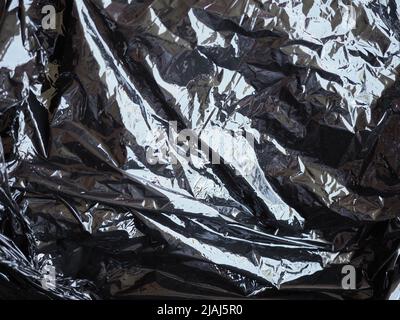 black nylon plastic texture useful as a background Stock Photo