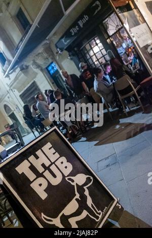 The Pub, Valletta, Malta Stock Photo