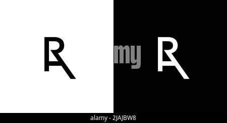 Modern and unique AR letter initials logo design Stock Vector