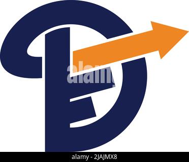 initial d accounting Business logo Icon Illustration Brand Identity Stock Vector