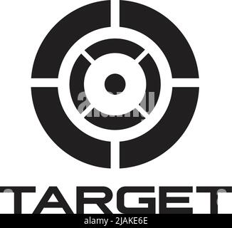 Target icon logo design vector illustration template Stock Vector