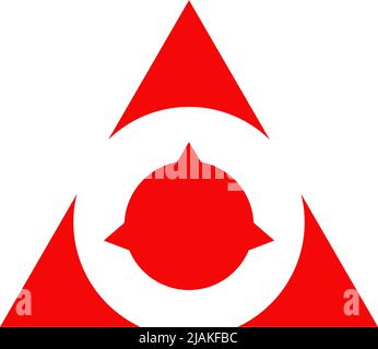 Triangle icon logo design inspiration vector template Stock Vector