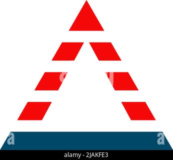 Triangle icon logo design inspiration vector template Stock Vector