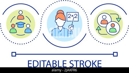 Teaching loop concept icon Stock Vector Image & Art - Alamy