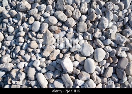 Abstract background, texture with round pebble stones Stock Photo