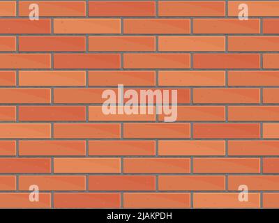 Brick wall seamless Vector illustration background. Stock Vector