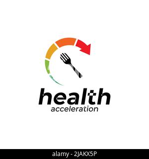 health nutrition advisor consultant vector logo design Stock Vector