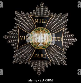 Grand Cross Star of the Virtuti Militari Order, Owned by Prince Józef Poniatowski Coudray, Marie Alexandre Lucien (1865 1932) Stock Photo