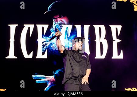 Mount Westmore - ICE CUBE performs during the 2022 BottleRock Napa Valley at Napa Valley Expo on May 28, 2022 in Napa, California. Photo: Chris Tuite/imageSPACE/MediaPunch Stock Photo