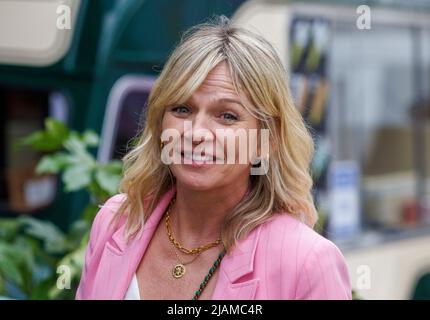 Zoe Ball, radio and television presenter, at the RHS Chelsea Flower Show. Stock Photo