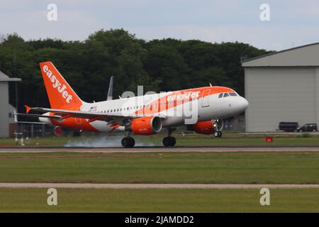 OE-LQI Airbus 319, Easyjet, Stansted Airport, Stansted, Essex, UK Stock Photo
