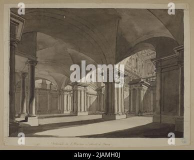 View of the basement in the San Martino ai Monti church in Rome Kamsetzer, Jan Chrystian (1753 1795) Stock Photo