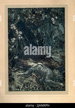 Arthur Rackham - Titania lying asleep Stock Photo - Alamy